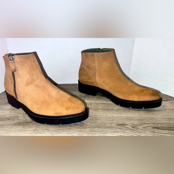 Andre Assous Tala Ankle Boot Side Zip Brown Suede Sz.39 EU / 9 - Picture 7 of 10
